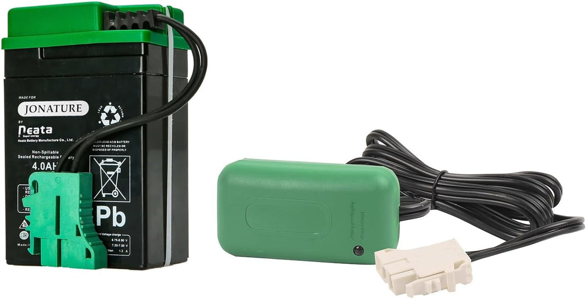 6V Rechargeable Battery and Charger Kit for Peg Perego John Deere Express Ride-On