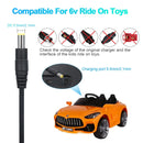 6V Charger for Children's Ride-On Cars - Black Magic Cars 1