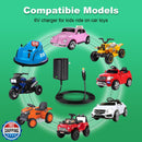 6V AA Battery Charger for Kids Ride-On Car Toys Magic Cars 1