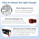 6V Charger for Ride-On Toy Cars, Fits BMX X6 and Kid TRAX GMC Magic Cars 3