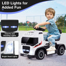 6V Battery Powered Kids Electric Ride-On Truck Toy with LED Lights and Adjustable Seat Height Magic Cars 4