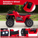 6V Battery Powered Kids Electric Ride-On ATV with LED Headlight and 20° Steering Angle Magic Cars 10