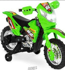 6V Battery-Operated Lime Green Dirt Bike with 1.86 mph Max Speed and Compact 42.5"L x 20.9"D x 28.7"H Size Magic Cars 1