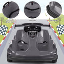 6V Battery-Powered Kids Ride-On Go Kart with 4 Wheels, RC Control, Bumper, and Music – Black Magic Cars 2