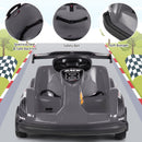 6V Battery-Powered Kids Ride-On Go Kart with 4 Wheels, RC Control, Bumper, and Music – Black Magic Cars 6