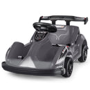 6V Battery-Powered Kids Ride-On Go Kart with 4 Wheels, RC Control, Bumper, and Music – Black Magic Cars Variant 0