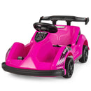 6V Battery-Powered Pink Kids 4-Wheel RC Go-Kart with Bumper and Music Magic Cars 0