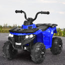 6V Battery-Powered Kids Ride-On ATV 4-Wheeler with MP3 and LED Lights Blue Magic Cars 0