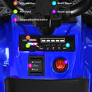 6V Battery-Powered Kids Ride-On ATV 4 Wheeler Quad with MP3 and LED Headlight Blue Magic Cars 6