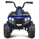 6V Battery-Powered Kids Ride-On ATV 4 Wheeler Quad with MP3 and LED Headlight Blue Magic Cars 8