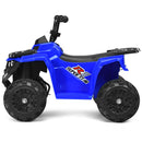 6V Battery-Powered Kids Ride-On ATV 4 Wheeler Quad with MP3 and LED Headlight Blue Magic Cars 9