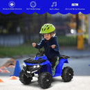 6V Battery-Powered Kids Ride-On ATV 4 Wheeler Quad with MP3 and LED Headlight Blue Magic Cars 3