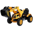 6V Battery-Powered Electric Ride-On Excavator Digger Toy for Kids Outdoor Play Magic Cars 2