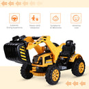 6V Battery-Powered Electric Ride-On Excavator Digger Toy for Kids Outdoor Play Magic Cars 4
