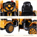 6V Battery-Powered Electric Ride-On Excavator Digger Toy for Kids Outdoor Play Magic Cars 5
