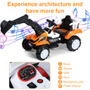 6V Battery-Powered Kids Ride-On Excavator Toy with Music, Sounds, and Safety Belt Magic Cars 0