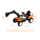 6V Battery-Powered Kids Ride-On Excavator Toy with Music, Sounds, and Safety Belt Magic Cars 1