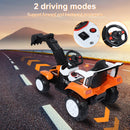 6V Battery-Powered Kids Ride-On Excavator Toy with Music, Sounds, and Safety Belt Magic Cars 4