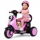 Electric Kids' Motorcycle with LED Headlight, Illuminated Deck, and Music Features - Pink Magic Cars 1
