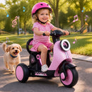Electric Kids' Motorcycle with LED Headlight, Illuminated Deck, and Music Features - Pink Magic Cars 3