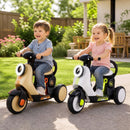 Electric Kids' Motorcycle with LED Headlight, Illuminated Deck, and Music Features - White Magic Cars 4