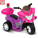 6V Battery Powered Mini Ride-On Motorcycle Toy with Flashing Siren and Sound for Kids Magic Cars 0