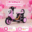 6V Electric Ride-On Motorcycle with LED Lights, Illuminated Deck, and Music - Pink Magic Cars 2