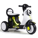 6V Electric Ride-On Motorcycle with LED Headlight, Illuminated Deck, and Music - White Magic Cars 10