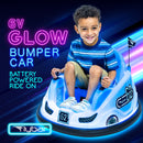 6V Blue Glow Bumper Car Battery Powered Ride-On for Children Ages 1.5+ Magic Cars 1