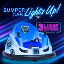 6V Blue Glow Bumper Car Battery Powered Ride-On for Children Ages 1.5+ Magic Cars 2