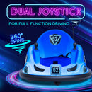 6V Blue Glow Bumper Car Battery Powered Ride-On for Children Ages 1.5+ Magic Cars 4