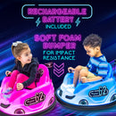 6V Blue Glow Bumper Car Battery Powered Ride-On for Children Ages 1.5+ Magic Cars 5