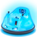 6V Blue Glow LED Rechargeable Kids Ride-On Bumper Car with 360° Spin Magic Cars 7