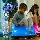 6V Blue LED Ride-On Bumper Car for Kids with Glow Effect, 360° Spin, and Rechargeable Battery Magic Cars 3