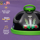 6V Battery-Powered Black Bumper Car Ride-On Toy with Remote Control for Kids Ages 1.5+ Magic Cars 2