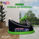 6V Battery-Powered Black Bumper Car Ride-On Toy with Remote Control for Kids Ages 1.5+ Magic Cars 6