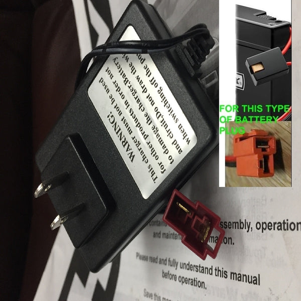 6V Battery Charger for BMW X6, Audi Spyder, and Radio Flyer Monster Racer Toys Magic Cars 0