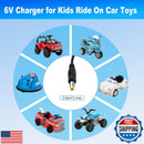 6V Battery Charger for Kids Ride-On Cars and Toys Compatible with Flybar Bumper Magic Cars 2