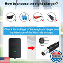 6V Charger for Kidzone Bumper Car and Flybar Spiderman Ride-On Toy Magic Cars 3