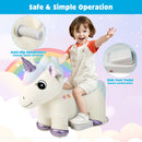6V Electric Unicorn Ride-On Toy for Kids with Music and Handlebars Magic Cars 7