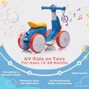 6V Electric Toddler Balance Bike with Bubble Machine 4-in-1 Multi-Function Ride-On Toy Magic Cars 1