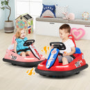 6V Electric Kids Ride-On Bumper Car with 360-Degree Spin Dual Motors and 2 Speeds Pink Magic Cars 2