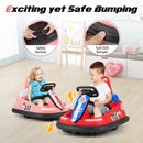 6V Electric Kids Ride-On Bumper Car with 360-Degree Spin Dual Motors and 2 Speeds Pink Magic Cars 5