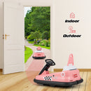 6V Electric Kids Ride-On Bumper Car with 360-Degree Spin Dual Motors and 2 Speeds Pink Magic Cars 7