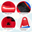 6V Electric Kids Ride-On Bumper Car with 360-Degree Spinning, Dual Motors, and 2 Speeds in Red Magic Cars 8