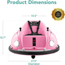 6V Electric Ride-On Bumpin Bumper Car for Kids 1.5-6 Years with Parent Remote Control Magic Cars 6
