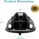 6V Electric Ride-On Bumpin Bumper Car for Kids 1.5-6 Years with Parent Remote Control Magic Cars 6