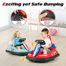 6V Electric Kids Ride-On Bumper Car with 2 Speeds and Portable Back Handle Magic Cars 5