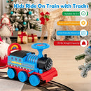 6V Electric Ride-On Car and Toddler Train Playset with 16 Track Pieces - 2-in-1 Kids Toy Magic Cars 5