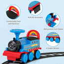 6V Electric Ride-On Car and Toddler Train Playset with 16 Track Pieces - 2-in-1 Kids Toy Magic Cars 6